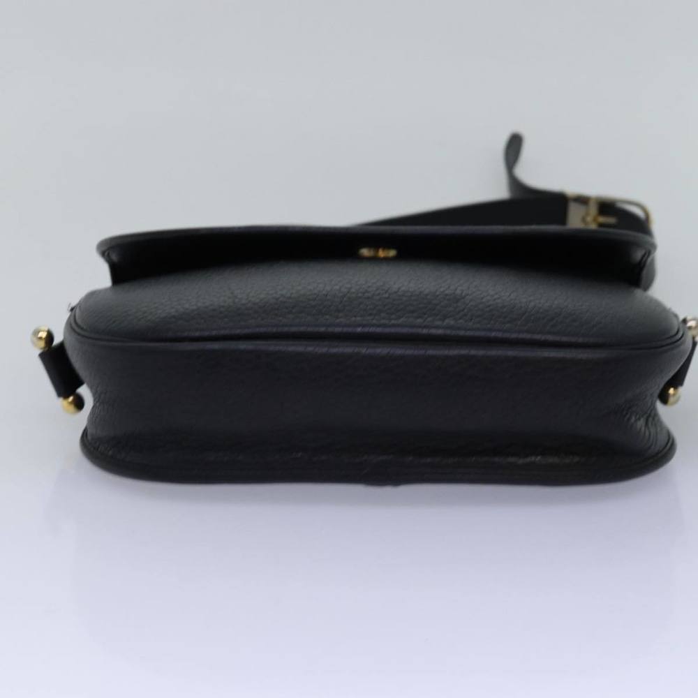 Christian Dior Shoulder Bag Leather Black Auth bs14945 - Picture 5 of 16